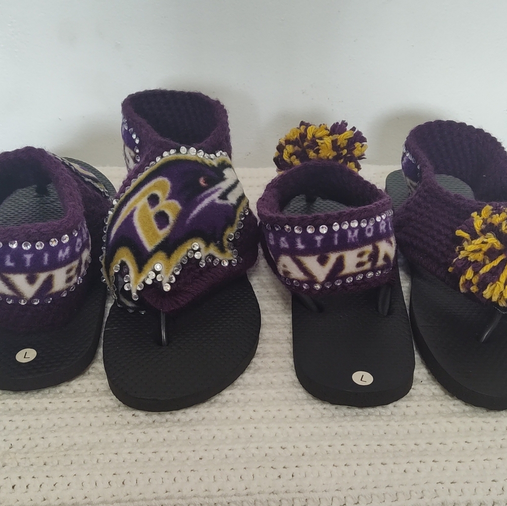 Crochet Baltimore ravens sport shoe